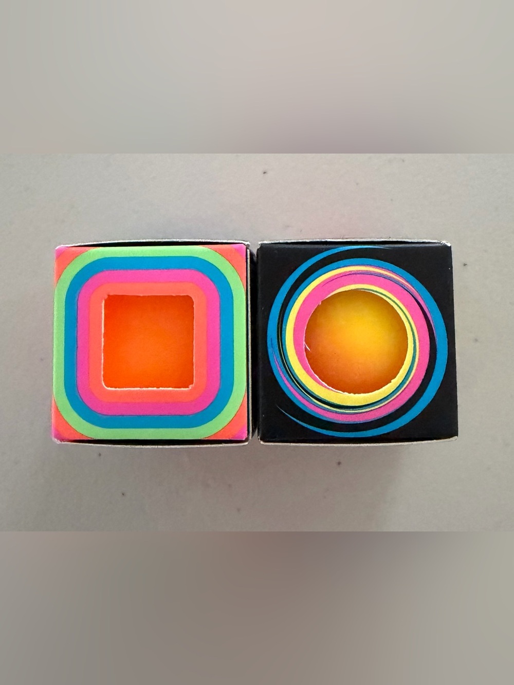 Needoh Twirl Groovy Glob & Cool Cube Set of 2 Mini Nee Doh